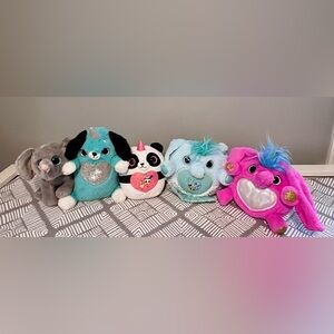 ZURU Rainbowcorn, Cute Plush Toy Set with Panda and Elephant